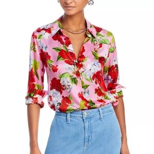 L’Agence Tyler Floral Silk Blouse